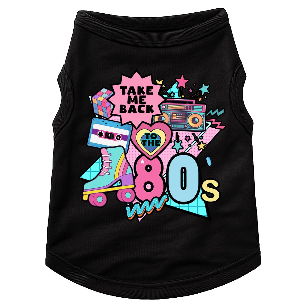 Take Me Back To The 80s Retro Doggie Tank