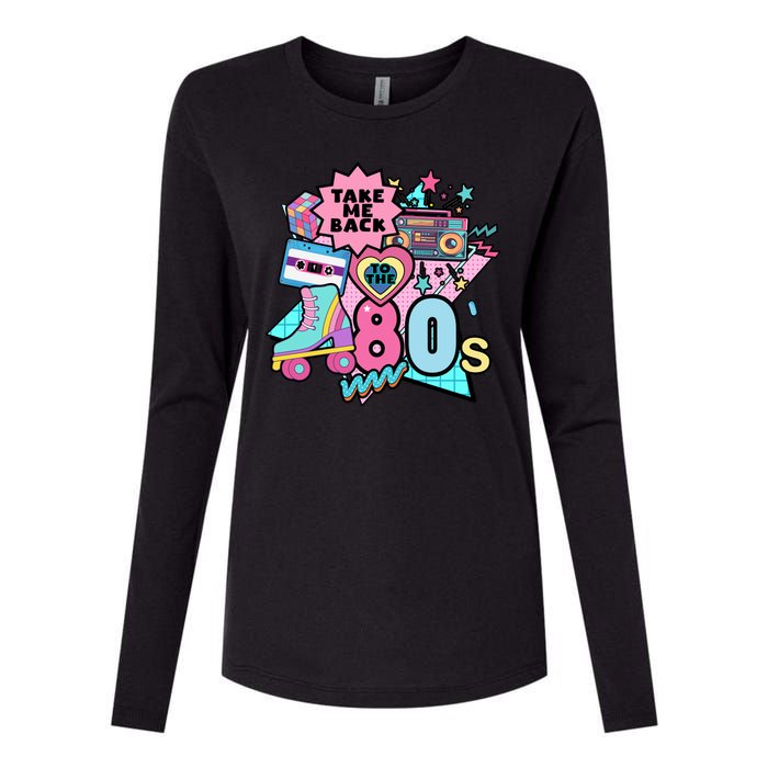 Take Me Back To The 80s Retro Womens Cotton Relaxed Long Sleeve T-Shirt