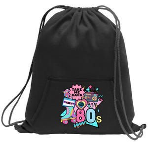 Take Me Back To The 80s Retro Sweatshirt Cinch Pack Bag