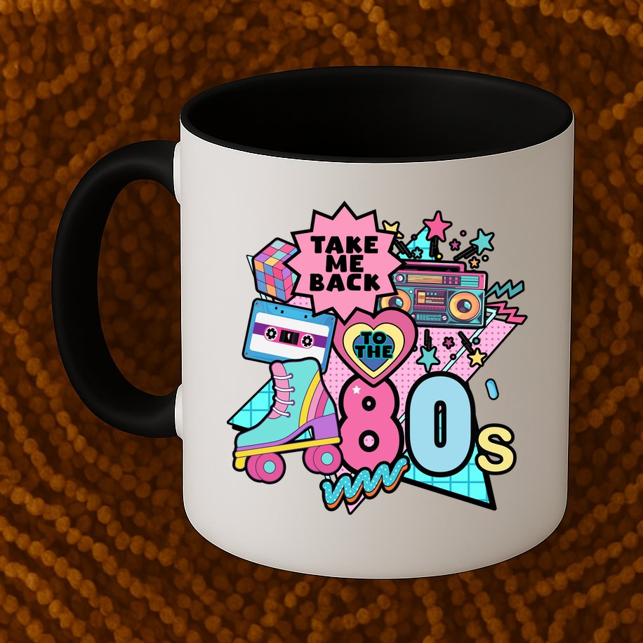 Take Me Back To The 80s Retro Mug