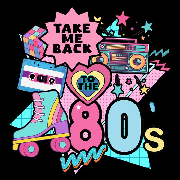 Take Me Back To The 80s Retro Drawstring Bag