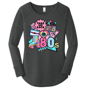 Take Me Back To The 80s Retro Women's Perfect Tri Tunic Long Sleeve Shirt