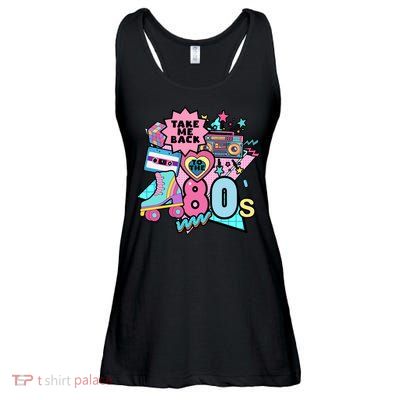 Take Me Back To The 80s Retro Ladies Essential Flowy Tank
