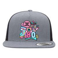 Take Me Back To The 80s Retro Flat Bill Trucker Hat