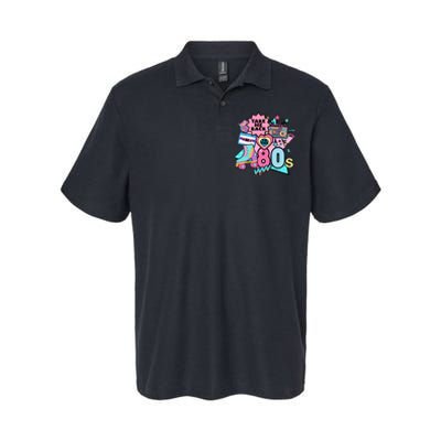 Take Me Back To The 80s Retro Softstyle Adult Sport Polo