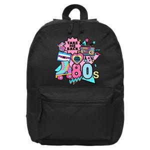 Take Me Back To The 80s Retro 16 in Basic Backpack