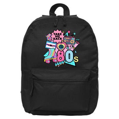 Take Me Back To The 80s Retro 16 in Basic Backpack