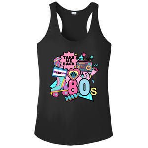 Take Me Back To The 80s Retro Ladies PosiCharge Competitor Racerback Tank