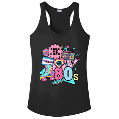 Take Me Back To The 80s Retro Ladies PosiCharge Competitor Racerback Tank
