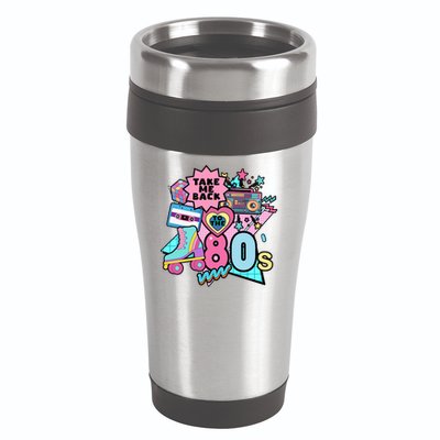 Take Me Back To The 80s Retro 16oz Travel Tumbler
