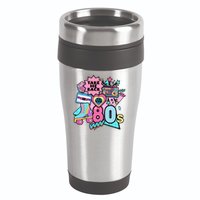 Take Me Back To The 80s Retro 16oz Travel Tumbler