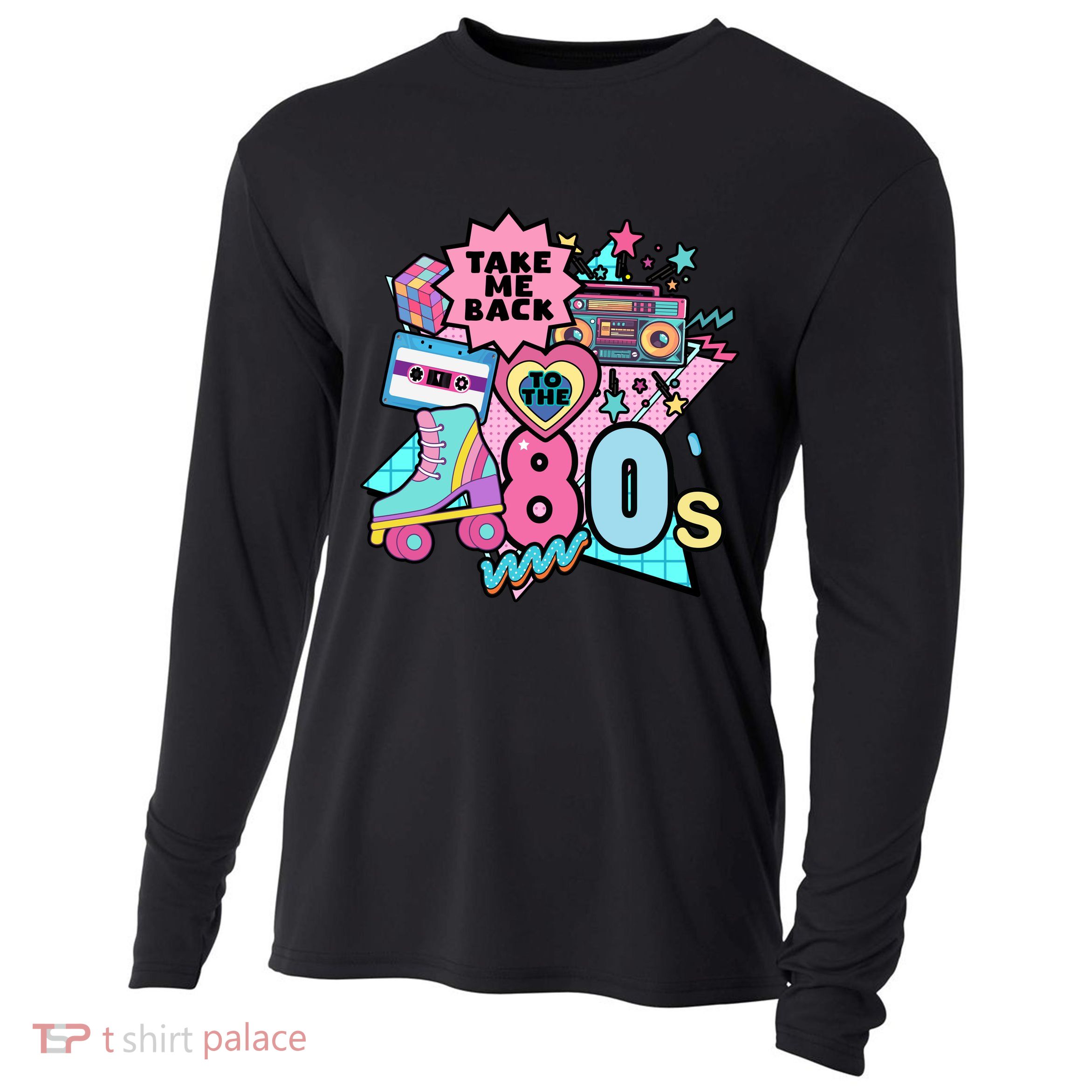 Take Me Back To The 80s Retro Cooling Performance Long Sleeve Crew
