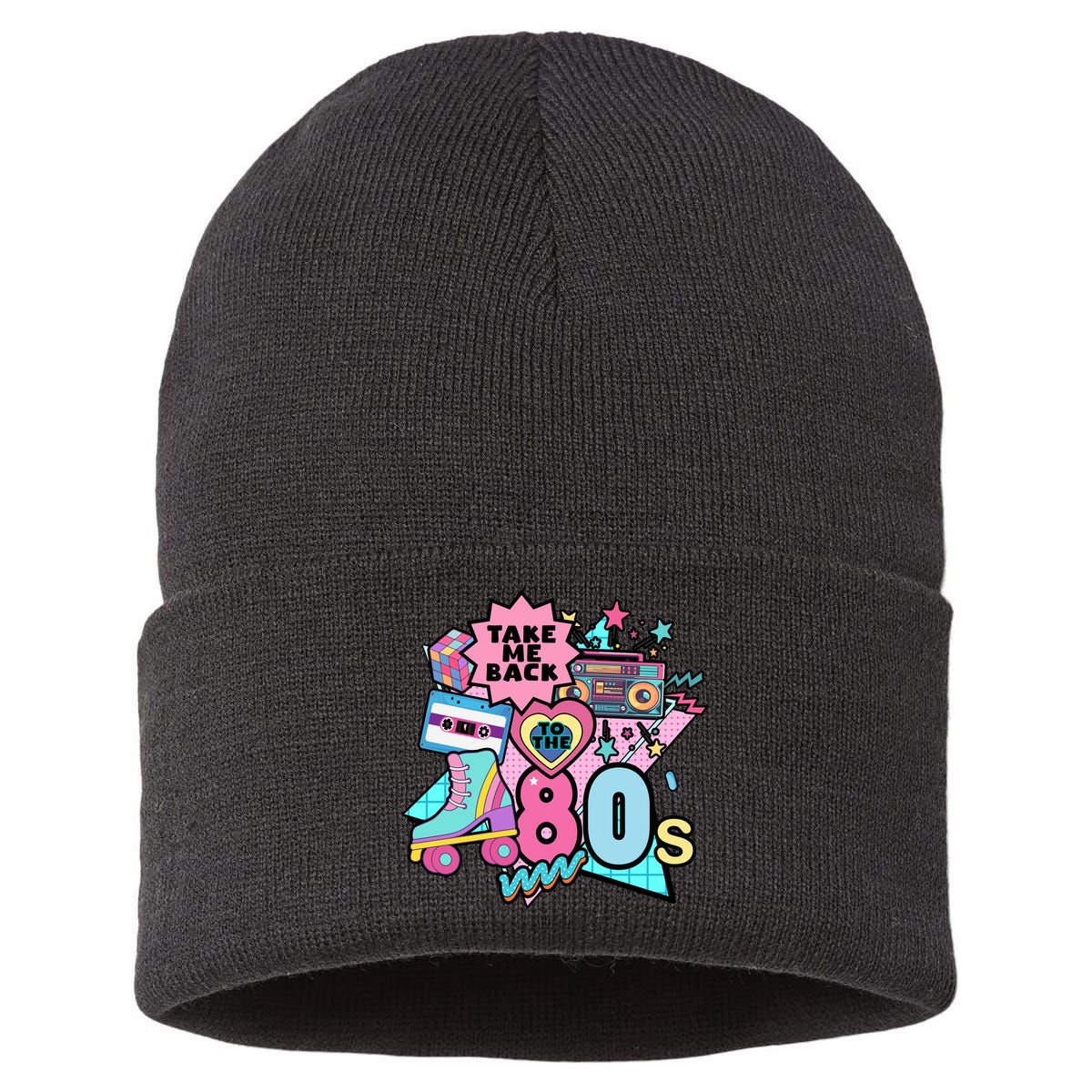 Take Me Back To The 80s Retro Sustainable Knit Beanie