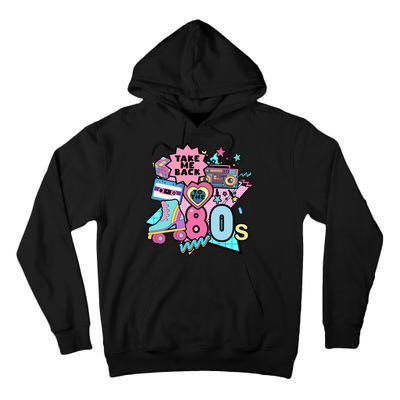 Take Me Back To The 80s Retro Tall Hoodie