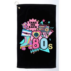 Take Me Back To The 80s Retro Platinum Collection Golf Towel