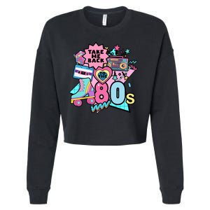 Take Me Back To The 80s Retro Cropped Pullover Crew