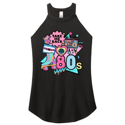Take Me Back To The 80s Retro Women's Perfect Tri Rocker Tank