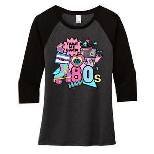 Take Me Back To The 80s Retro Women's Tri-Blend 3/4-Sleeve Raglan Shirt