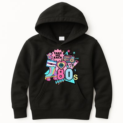 Take Me Back To The 80s Retro Kids Hoodie