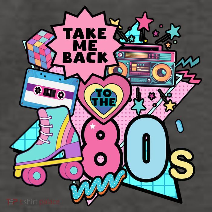 Take Me Back To The 80s Retro Vector Backpack