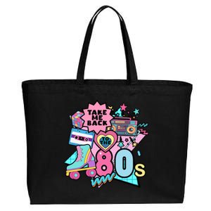 Take Me Back To The 80s Retro Cotton Canvas Jumbo Tote