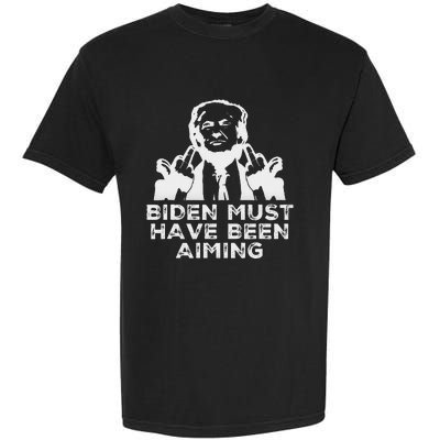 Trump Meme Butler Rally 2024 Bold Design Garment-Dyed Heavyweight T-Shirt