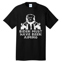 Trump Meme Butler Rally 2024 Bold Design Tall T-Shirt