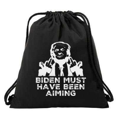 Trump Meme Butler Rally 2024 Bold Design Drawstring Bag
