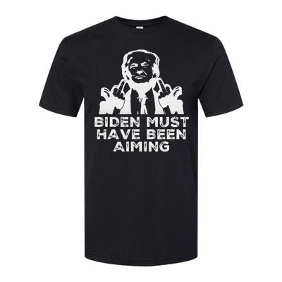 Trump Meme Butler Rally 2024 Bold Design Softstyle CVC T-Shirt