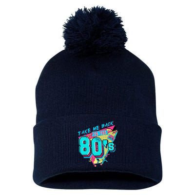 Take Me Back To The 80s Retro Vintage Pom Pom 12in Knit Beanie