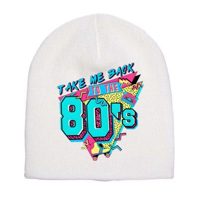 Take Me Back To The 80s Retro Vintage Short Acrylic Beanie