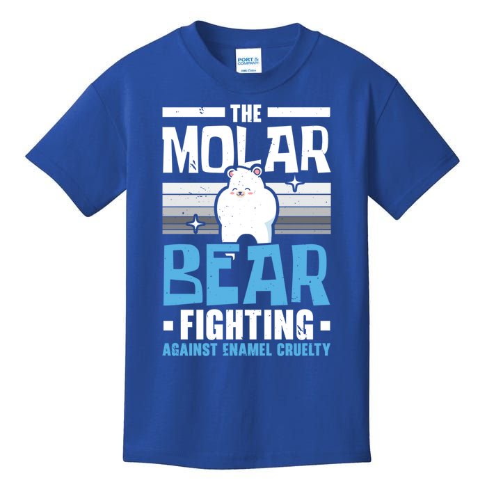 The Molar Bear Fighting Against Enamel Cruelty Tooth Fairy Funny Gift Kids T-Shirt