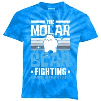 The Molar Bear Fighting Against Enamel Cruelty Tooth Fairy Funny Gift Kids Tie-Dye T-Shirt