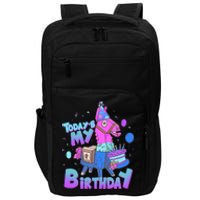 Todays My Birthday Llama Birthday Boy K.Ids Llama Decor Gift Impact Tech Backpack