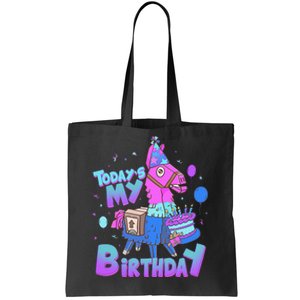 Todays My Birthday Llama Birthday Boy K.Ids Llama Decor Gift Tote Bag