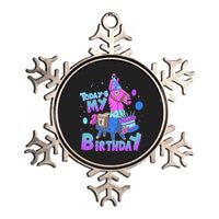 Todays My Birthday Llama Birthday Boy K.Ids Llama Decor Gift Metallic Star Ornament