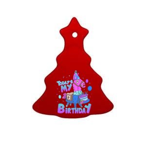 Todays My Birthday Llama Birthday Boy K.Ids Llama Decor Gift Ceramic Tree Ornament