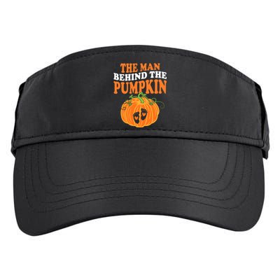 The Man Behind The Pumpkin Dad Halloween Pregnancy Reveal Adult Drive Performance Visor