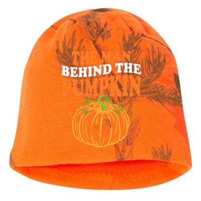 The Man Behind The Pumpkin Dad Halloween Pregnancy Reveal Kati - Camo Knit Beanie