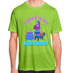 Todays My Birthday Llama Boy Family Party Decorations Adult ChromaSoft Performance T-Shirt