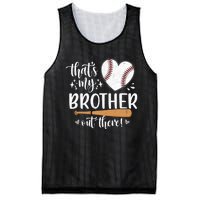 Thats My Brother Out There Baseball Sisters Day Mesh Reversible Basketball Jersey Tank