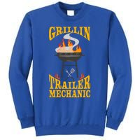 Trailer Mechanic Bbq Grill Smoker And Barbecue Chef Cute Gift Tall Sweatshirt