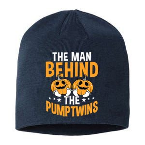 The Man Behind The Pumpkins Twins Halloween Pregnancy Sustainable Beanie