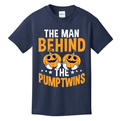 The Man Behind The Pumpkins Twins Halloween Pregnancy Kids T-Shirt