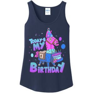 Todays My Birthday Llama Birthday Llama Decor Ladies Essential Tank