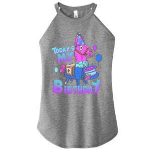 Todays My Birthday Llama Birthday Llama Decor Women's Perfect Tri Rocker Tank