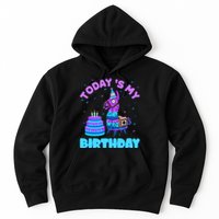 Todays My Birthday Llama Birthday Party Decorations Hoodie