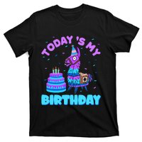 Todays My Birthday Llama Birthday Party Decorations T-Shirt