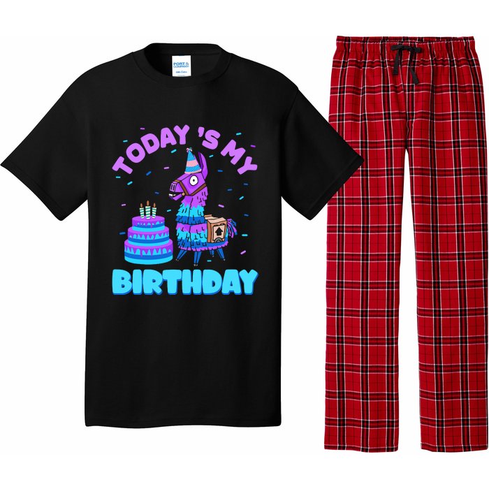 Todays My Birthday Llama Birthday Party Decorations Pajama Set