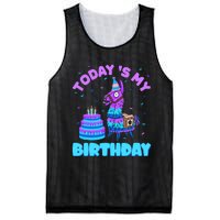 Todays My Birthday Llama Birthday Party Decorations Mesh Reversible Basketball Jersey Tank